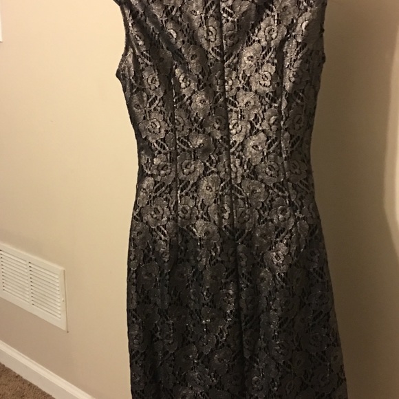 WHBM Pewter Lace Dress NWT - Picture 2 of 8